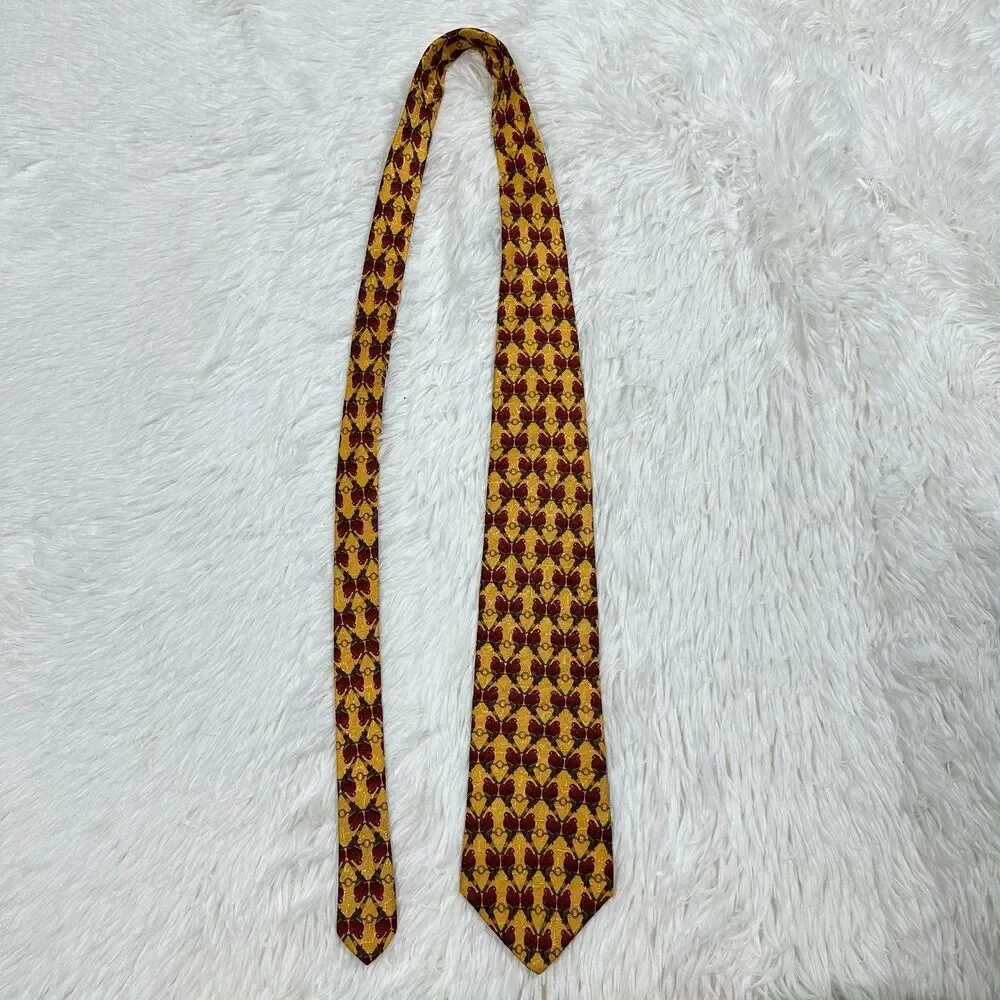 PAUL FREDRICK Mens Neck Tie Italian Silk
